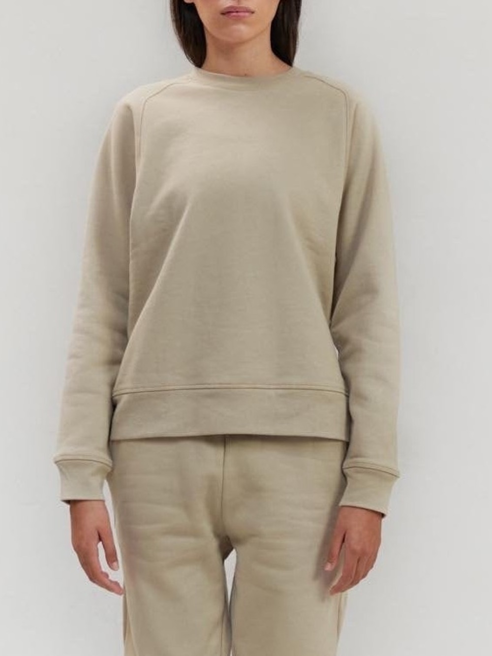 girlfriend collective 100% cotton crewneck sweatshirt | s